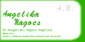 angelika magocs business card